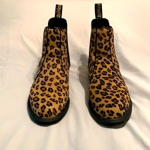 Dr Martens Leopard Print Chelsea Boots